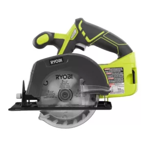 RYOBI 18-Volt ONE+ Cordless 5-1/2 in. Circular Saw with (1) 4.0 Ah Lithium-Ion Battery and 18-Volt Charger