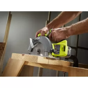 RYOBI 18-Volt ONE+ Cordless 6-1/2 in. Circular Saw with 1.5 Ah Compact Lithium-Ion Battery