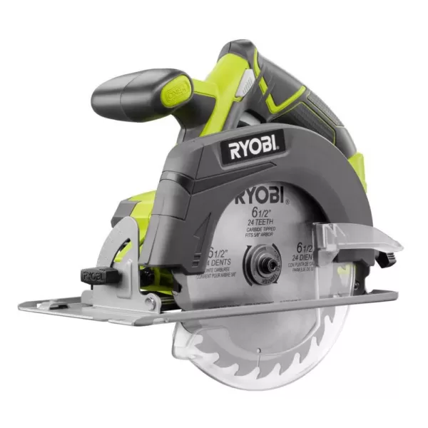 RYOBI 18-Volt ONE+ Lithium-Ion Cordless 6-1/2 in. Circular Saw and Orbital Jig Saw (Tools Only)