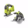 RYOBI 18-Volt ONE+ Lithium-Ion Cordless 6-1/2 in. Circular Saw and Orbital Jig Saw (Tools Only)