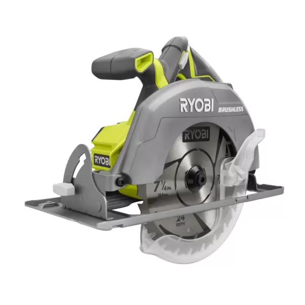 RYOBI 18-Volt ONE+ Cordless Brushless 7-1/4 in. Circular Saw (Tool Only)