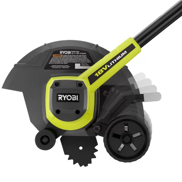 RYOBI ONE+ 9 in. 18-Volt Lithium-Ion Cordless Edger - 2.0 Ah Battery and Charger Included