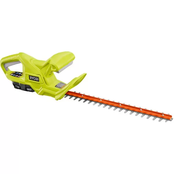 RYOBI ONE+ Lithium+ 18 in. 18-Volt Lithium-Ion Cordless Hedge Trimmer - 1.5 Ah Battery and Charger Included