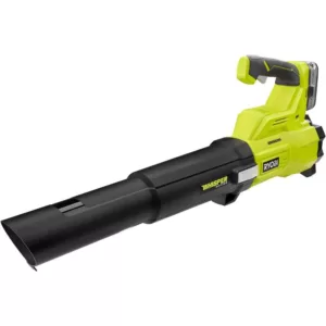 RYOBI 110 MPH 410 CFM 18-Volt ONE+ Brushless Lithium-Ion Cordless Variable-Speed Jet Fan 4Ah Battery Blower & Charger Included