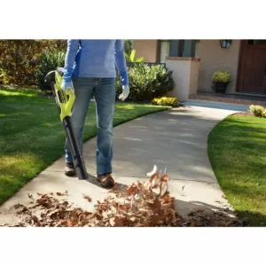 RYOBI ONE+ 90 MPH 200 CFM 18-Volt Lithium-Ion Cordless Leaf Blower/Sweeper - 2.0 Ah Battery and Charger Included