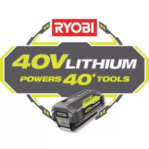 RYOBI 110 MPH 500 CFM 40-Volt Lithium-Ion Cordless Variable-Speed Jet Fan Leaf Blower with 4.0 Ah Battery and Charger Included