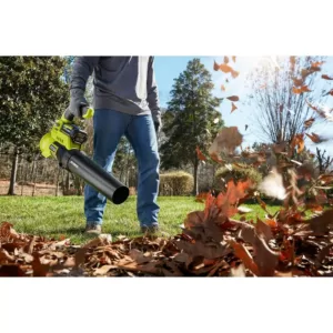 RYOBI 110 MPH 525 CFM 40-Volt Lithium-Ion JetFan Leaf Blower and 10 in. 40-Volt Pole Saw with4.0Ah Battery andCharger Included