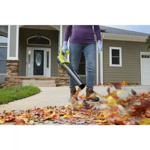 RYOBI Reconditioned ONE+ 100 MPH 280 CFM 18-Volt Lithium-Ion Cordless Leaf Blower - 4.0 Ah Battery and Charger Included