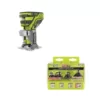 RYOBI 18-Volt ONE+ Cordless Fixed Base Trim Router with Decorative Router Bit Set (4-Piece)