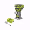 RYOBI ONE+ 18V Cordless Fixed Base Trim Router (Tool Only) with Tool Free Depth Adjustment with Router Latch Mortiser