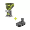 RYOBI 18-Volt ONE+ Cordless Fixed Base Trim Route with 1.5 Ah Compact Lithium-Ion Battery