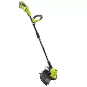 RYOBI ONE+ 18-Volt Lithium-Ion Cordless String Trimmer/Edger - 4.0 Ah Battery and Charger Included