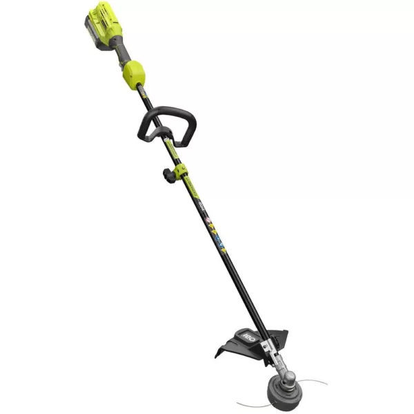 RYOBI 40-Volt Lithium-Ion Cordless Attachment Capable Trimmer/Edger - 4.0 Ah Battery and Charger Included