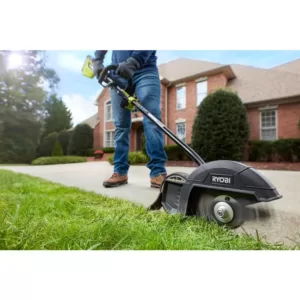 RYOBI 40-Volt Lithium-Ion Brushless Electric Cordless Attachment Capable Edger, 4.0 Ah Battery and Charger Included