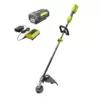 RYOBI Reconditioned 40-Volt Lithium-Ion Cordless Attachment Capable String Trimmer with 4.0 Ah Battery and Charger Included