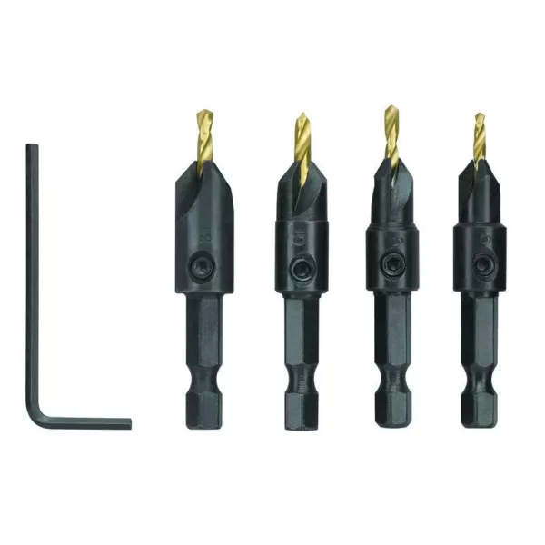 RYOBI SpeedLoad+ 5-Piece Power Groove Countersink Set