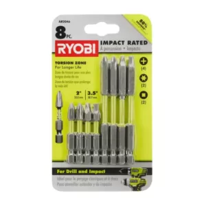 RYOBI Black oxide drill bit set (21-pc) with (8-pc) impact rated driving set