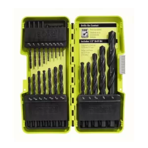 RYOBI Black Oxide Drill Bit Set (21-Piece)