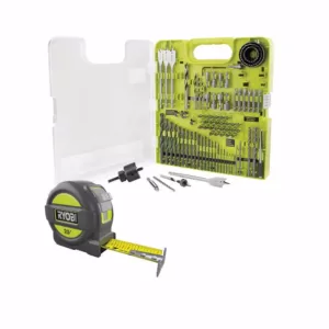 RYOBI Multi-Material Drill and Drive Kit (90-Piece) with BONUS 25FT Tape Measure