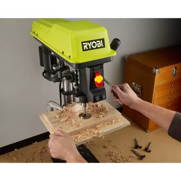 RYOBI 10 in. Drill Press with EXACTLINE Laser Alignment System