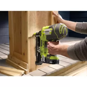 RYOBI 18-Volt ONE+ Lithium-Ion Cordless AirStrike 16-Gauge 2-1/2 in Straight Finish Nailer Kit with 1.3 Ah Battery and Charger