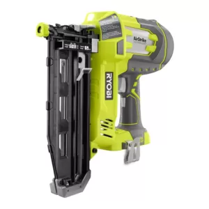 RYOBI 18-Volt ONE+ Lithium-Ion Cordless AirStrike 16-Gauge 2-1/2 in Straight Finish Nailer Kit with 1.3 Ah Battery and Charger