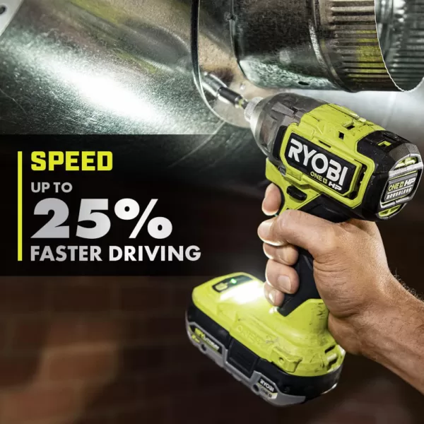 RYOBI ONE+ HP 18-Volt Brushless Cordless 1/4 in. 3-Speed Impact Driver (Tool Only)