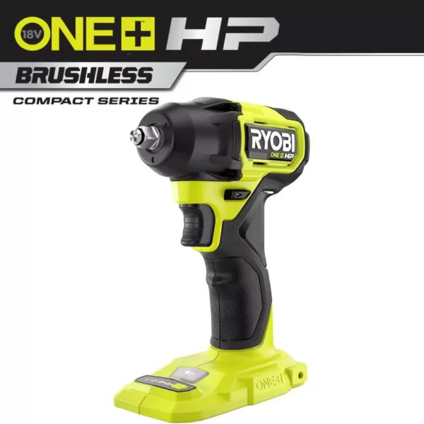 RYOBI ONE+ HP 18V Brushless Cordless Compact 3/8 in. Impact Wrench (Tool Only)