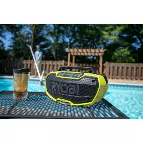 RYOBI 18-Volt ONE+ Hybrid Stereo with Bluetooth Wireless Technology (Tool Only)