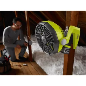 RYOBI 18-Volt ONE+ Lithium-Ion Cordless Hybrid Stereo with Bluetooth Wireless Technology and Hybrid Portable Fan (Tools Only)