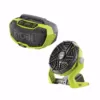 RYOBI 18-Volt ONE+ Lithium-Ion Cordless Hybrid Stereo with Bluetooth Wireless Technology and Hybrid Portable Fan (Tools Only)