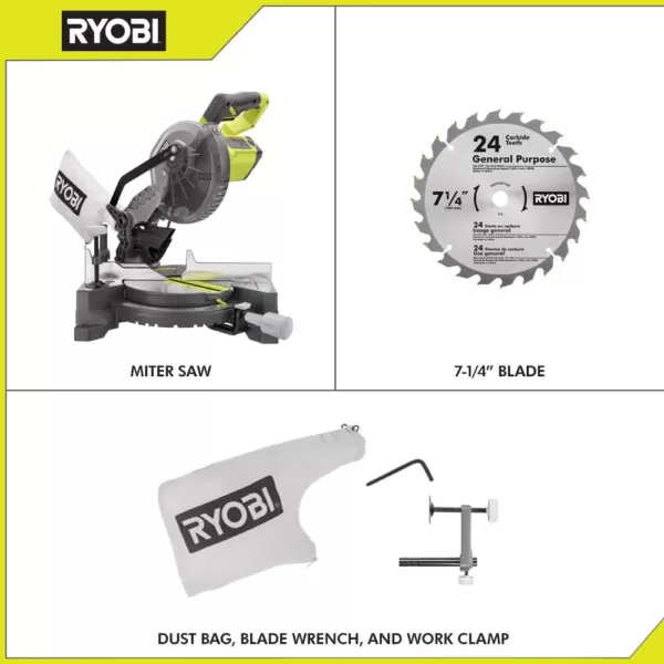 RYOBI 7-1/4 in. Compound Miter Saw