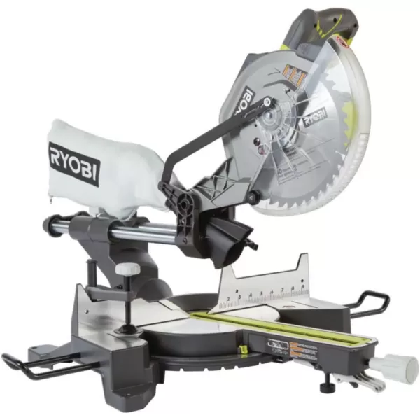 RYOBI 15 Amp 10 in. Sliding Compound Miter Saw and 18-Volt Cordless ONE+ Drill/Driver, Circular Saw Kit