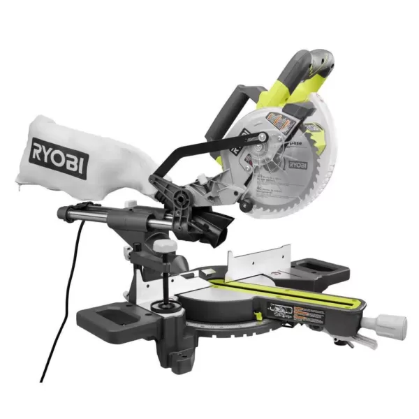 RYOBI 7 1/4 in. Sliding Miter Saw with Stand