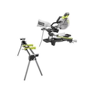 RYOBI 7 1/4 in. Sliding Miter Saw with Stand