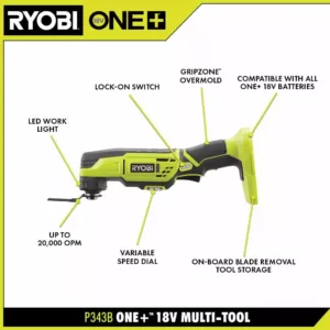 RYOBI ONE+ 18-Volt Cordless Multi-Tool (Tool Only)