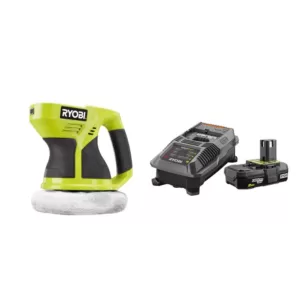 RYOBI 18-Volt ONE+ Cordless 6 in. Buffer with 2.0 Ah Battery and Charger Kit