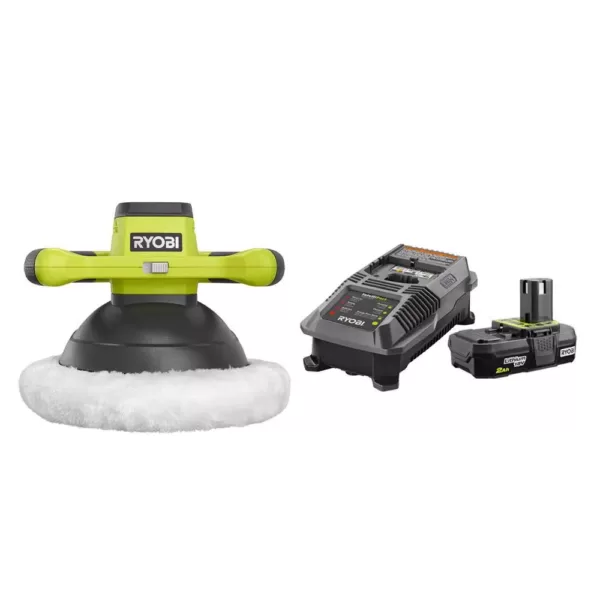 RYOBI 18-Volt ONE+ Cordless 10 in. Orbital Buffer with 2.0 Ah Battery and Charger Kit