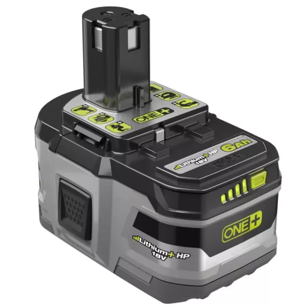 RYOBI 18-Volt ONE+ Lithium-Ion 6.0 Ah LITHIUM+ HP High Capacity Battery