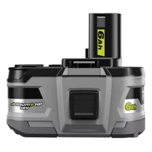 RYOBI 18-Volt ONE+ Lithium-Ion 6.0 Ah LITHIUM+ HP High Capacity Battery