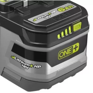 RYOBI 18-Volt ONE+ Lithium-Ion 6.0 Ah LITHIUM+ HP High Capacity Battery