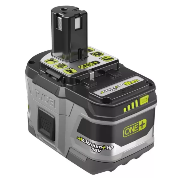 RYOBI 18-Volt ONE+ Lithium-Ion 9.0 Ah LITHIUM+ HP High Capacity Battery