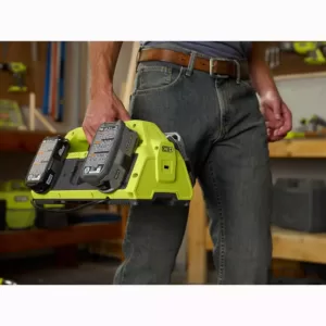 RYOBI 18-Volt ONE+ 6-Port Dual Chemistry IntelliPort SUPERCHARGER with USB Port