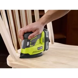 RYOBI 18-Volt ONE+ Lithium-Ion Cordless 5 in. Random Orbit Sander with ONE+ Corner Cat Finish Sander (Tools Only)