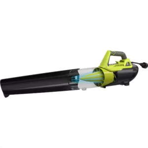 RYOBI 13 in. 11 Amp Corded Electric Walk Behind Push Mower and 8 Amp Electric Jet Fan Blower