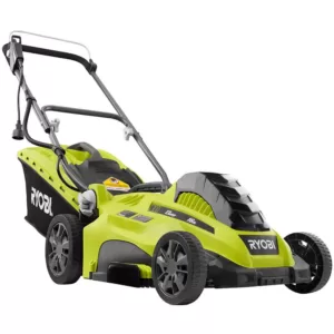 RYOBI 16 in. 13 Amp Corded Electric Walk Behind Push Mower and 10 Amp String Trimmer