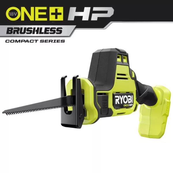 RYOBI ONE+ HP 18V Brushless Cordless Compact One-Handed Reciprocating Saw (Tool Only)