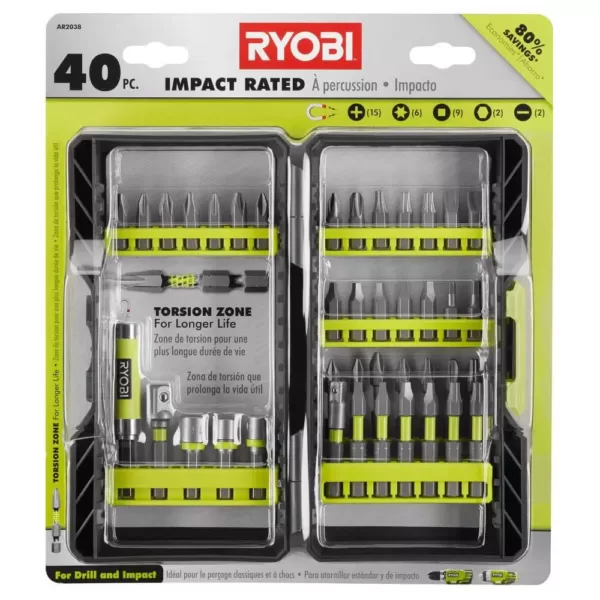 RYOBI Impact Rated Driving Kit (40-Piece)