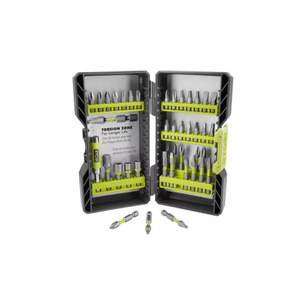 RYOBI Impact Rated Driving Kit (40-Piece) and Titanium Coated Drill Bit Set (58-Piece)