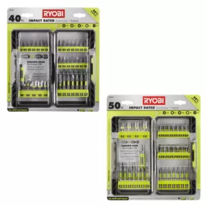 RYOBI Impact Rated Driving Kit (40-Piece) and Impact Rated Driving Kit (50-Piece)